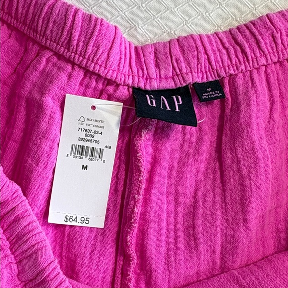 Gap Cotton Gauze Easy Shorts in Standout Pink NWT Size M - Picture 5 of 9